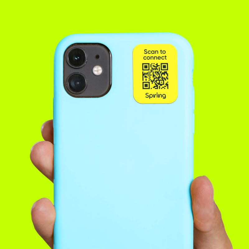 Sticker on mobile device