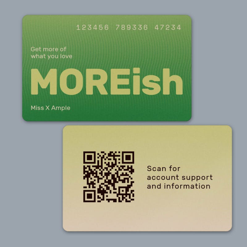 Loyalty cards example design